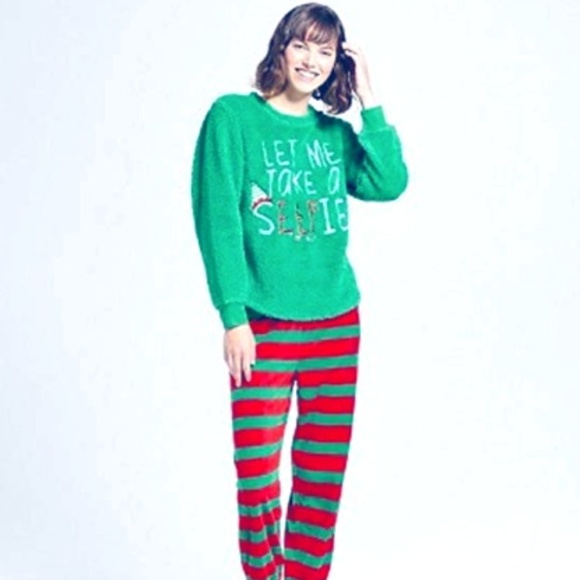 ELF Other - BRIEFLY STATED Women's Elf Christmas Pajama Set "L ELF Other - BRIEFLY STATED Women's Elf Christmas Pajama Set "L